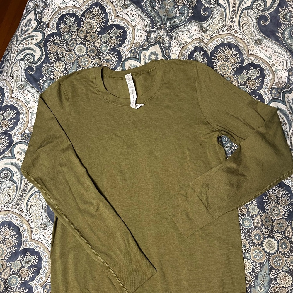 Olive Green Long Sleeve Women’s Shirt